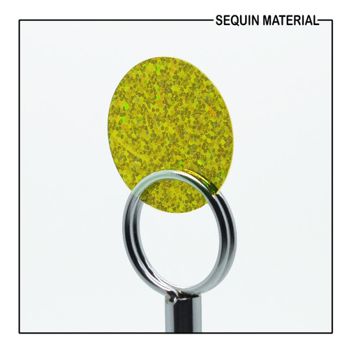 SequinsUSA Acid Yellow Hologram Glitter Sparkle Metallic Sequin Material Film RL707