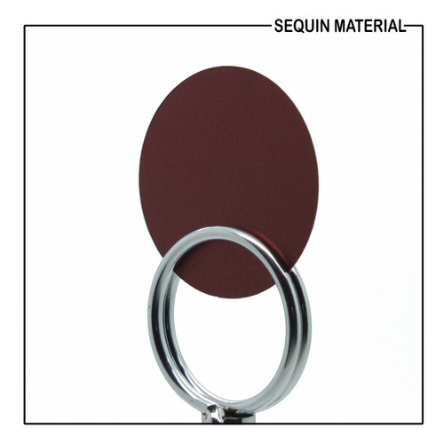 SequinsUSA Chestnut Brown Matte Satin Shimmer Sequin Material  RL818