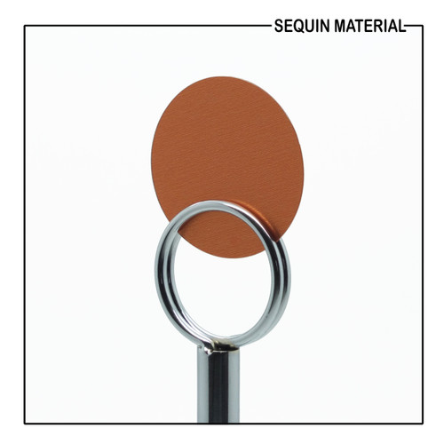 SequinsUSA Copper Matte Satin Shimmer Sequin Material RL859
