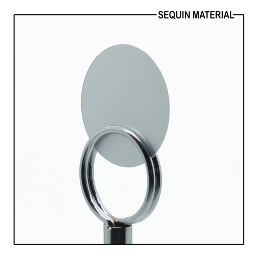 SequinsUSA Silver Matte Satin Shimmer Sequin Material RL861