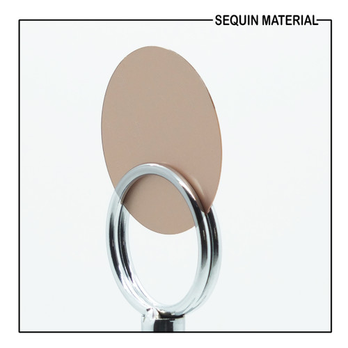 SequinsUSA Rose Gold Matte Satin Metallic Sequin Material Film RM049