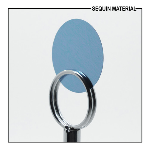 SequinsUSA Light Blue Shiny Metallic Sequin Material RK014