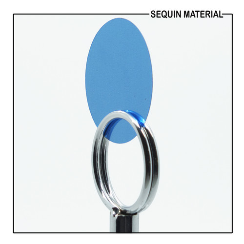 SequinsUSA Sky Blue Shiny Metallic Sequin Material RK015