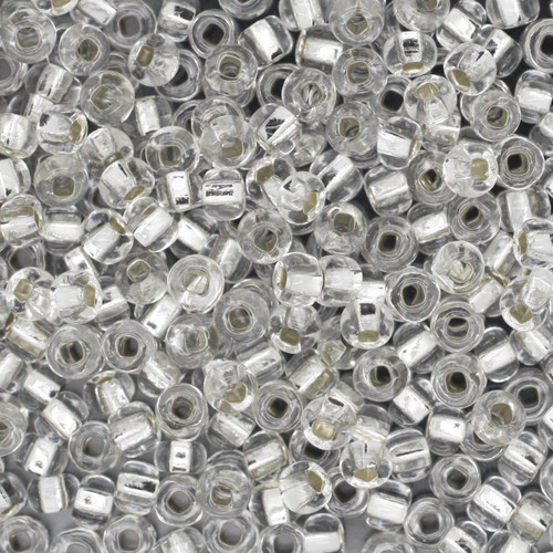 Sequin Beads Sparkling Silver