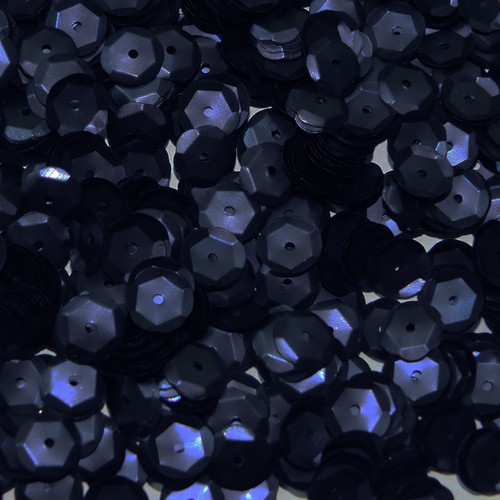 10mm Cup Sequins Navy Blue Matte Metallic