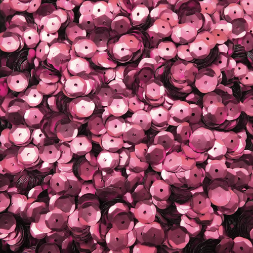 8mm Cup Sequins Orchid Pink Matte Metallic Medium hole