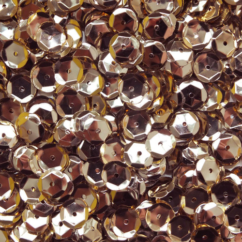 8mm Cup Sequins Rose Gold Shiny Metallic