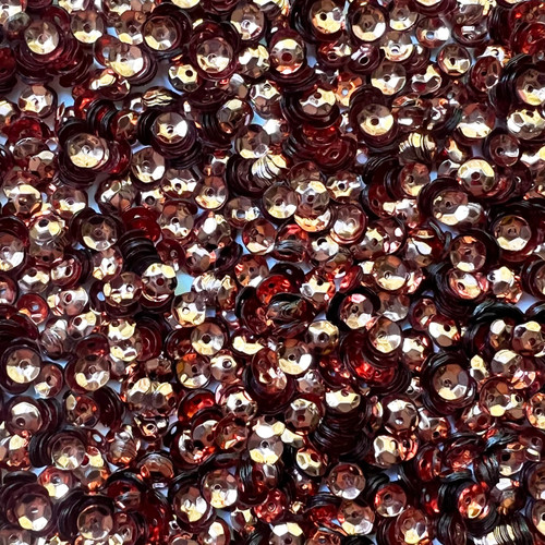 5mm Cup Sequins Copper Rose Metallic