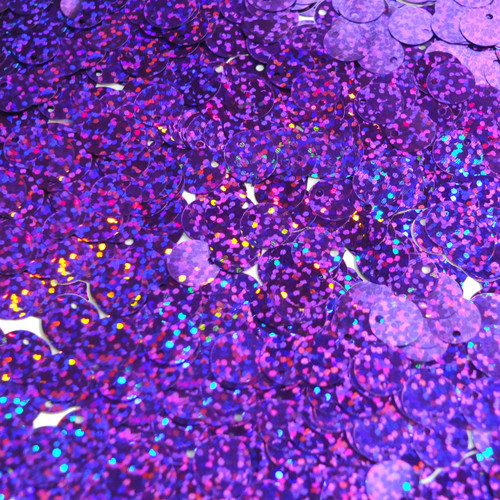 10mm Sequins Top Hole Purple Hologram Glitter Sparkle Metallic 10mm Sequins Top Hole Purple Hologram Glitter Sparkle Metallic