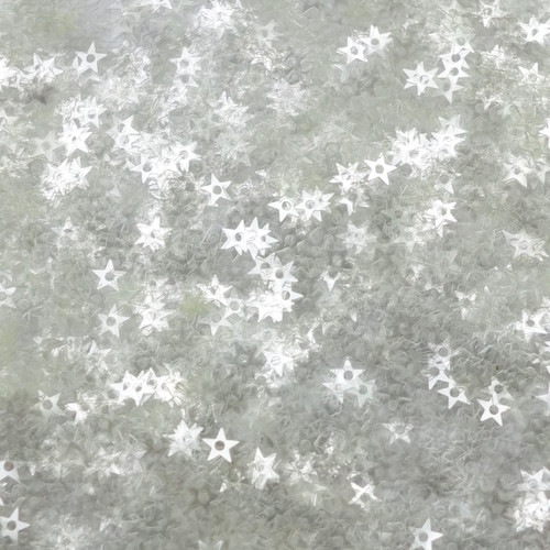 Star Sequin Crystal Clear Transparent 5mm Made in USA