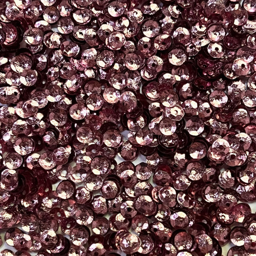 5mm Cup Sequins Pink Metallic Embossed Texture