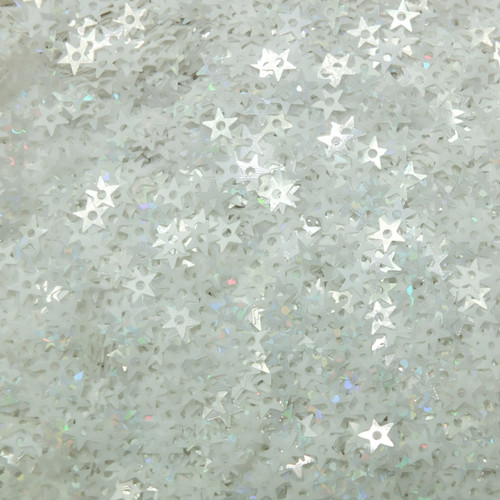 Star Sequin 5mm White Hologram Glitter Sparkle Made in USA