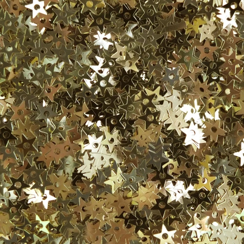 Star Sequin 5mm Gold Metallic Shiny Made in USA