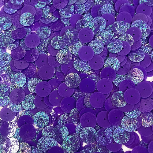 10mm Sequins Purple Embossed Swirl Texture Iridescent 10mm Sequins Purple Embossed Swirl Texture Iridescent