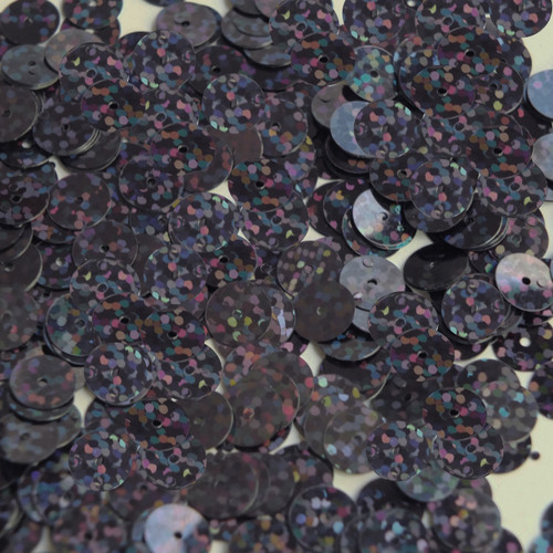 8mm Sequins Galactic Black Prism Metallic