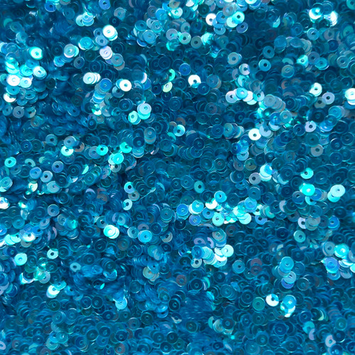 3mm Sequins Aqua Blue Crystal Rainbow Iris Iridescent