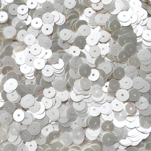 6mm Sequins Oyster White Opaque