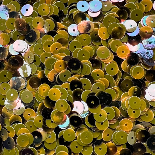 6mm Sequins Tortoise Mustard Mix