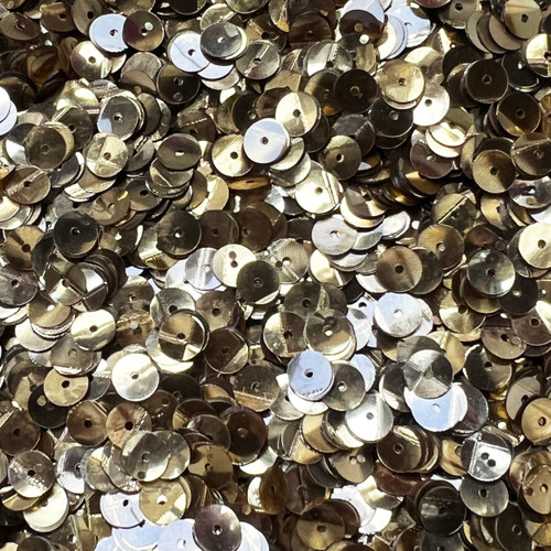 6mm Sequins Gold Metallic Disco Flash