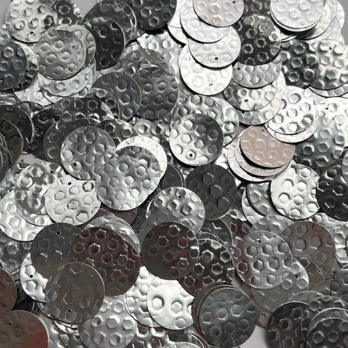 20mm Sequins Top Hole Aluminum Metal Embossed