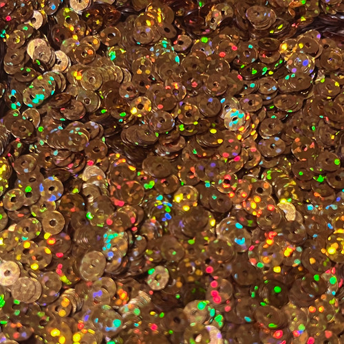 5mm Sequins Copper Orange Hologram Glitter Sparkle