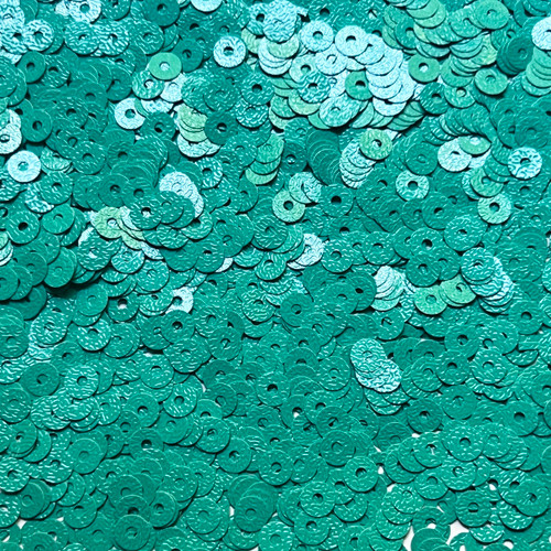 5mm Flat Sequins Seafoam Blue Green Opaque Embossed Texture Made in USA