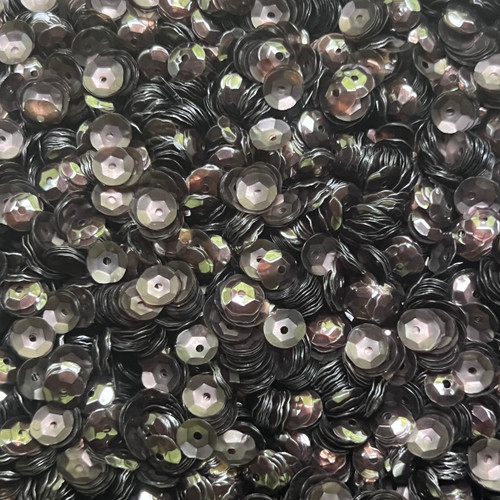 6mm Cup Sequins Chocolate Brown Transparent Matte Glossy Duo Made in USA