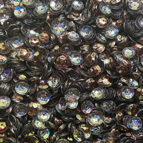 6mm Cup Sequins Light Blue Transparent Hologram Made in USA