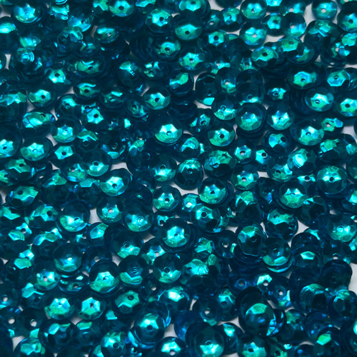 6mm Cup Deep Turquoise Metallic Made in USA