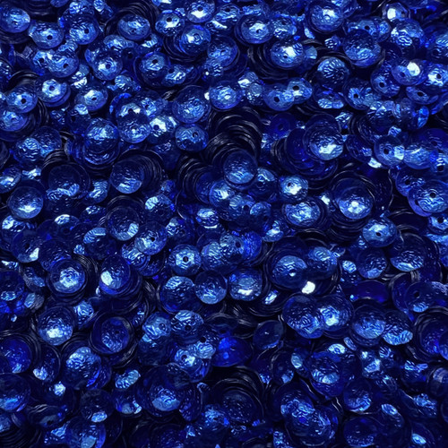 6mm Cup Royal Blue Metallic Embossed Texture Made in USA