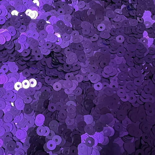 4mm Sequins Purple Matte Satin Shimmer Made in USA