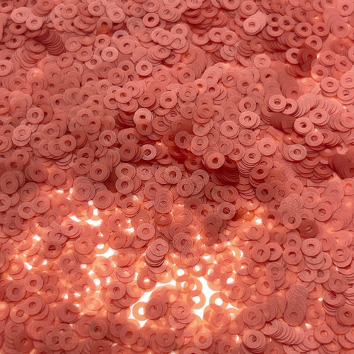 4mm Sequins Orange Transparent Matte Glossy Duo Made in USA
