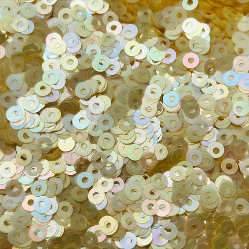 4mm Sequins Mango Matte Rainbow Frost Made in USA