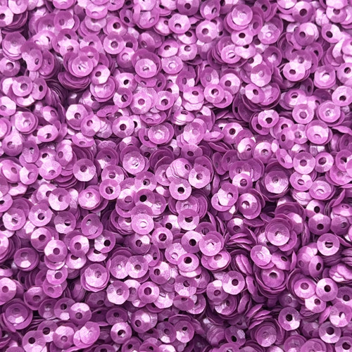 4mm Cup Sequins Orchid Pearl Translucent