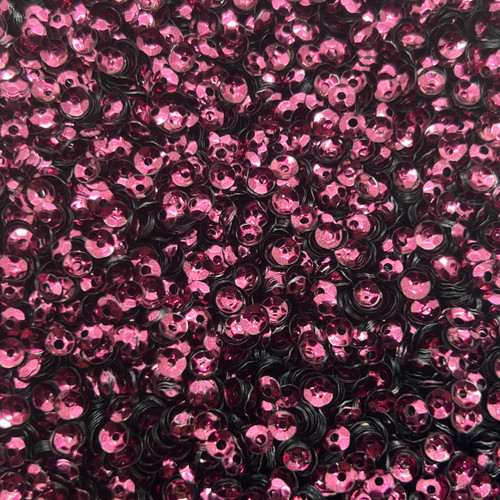 4mm Cup Sequins Claret Red Metallic Shiny