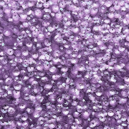 4mm Cup Sequins Orchid  Crystal Rainbow Iris