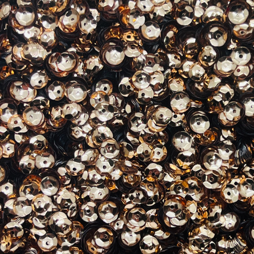 6mm Cup Sequins Medium Gold Metallic Shiny