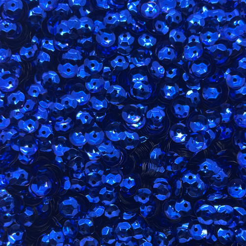 6mm Cup Sequins Royal Purple Metallic Shiny