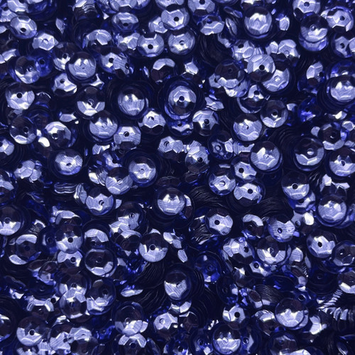 6mm Cup Sequins Light Royal Purple Metallic Shiny
