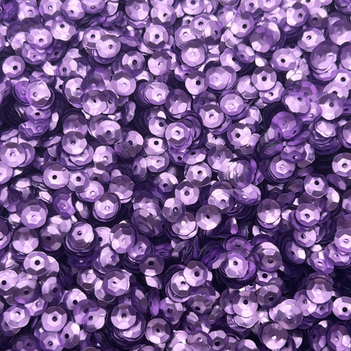 6mm Cup Sequins Orchid Lavender Matte Satin Shimmer
