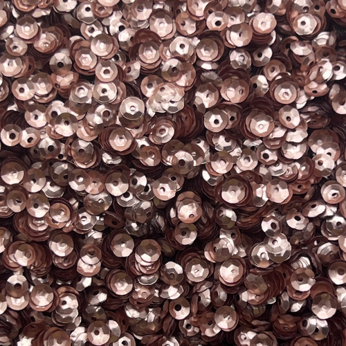 5mm Cup Sequins Rose Gold Matte Satin Shimmer