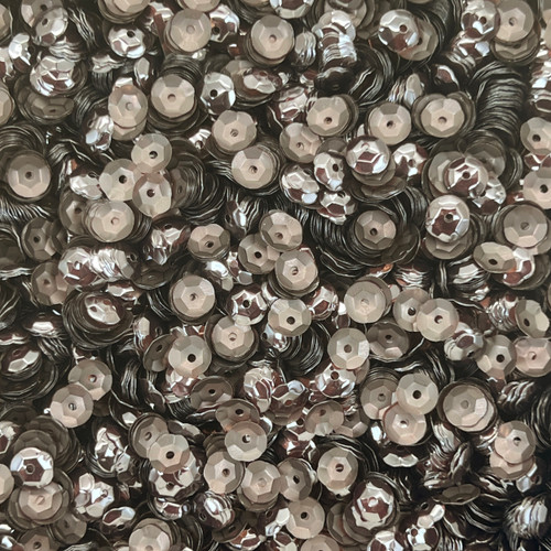 6mm Cup Sequins Brown Transparent Matte Glossy Duo Made in USA