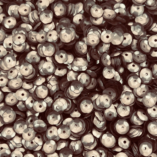 6mm Cup Sequins Platinum Gold Matte Metallic Made in USA