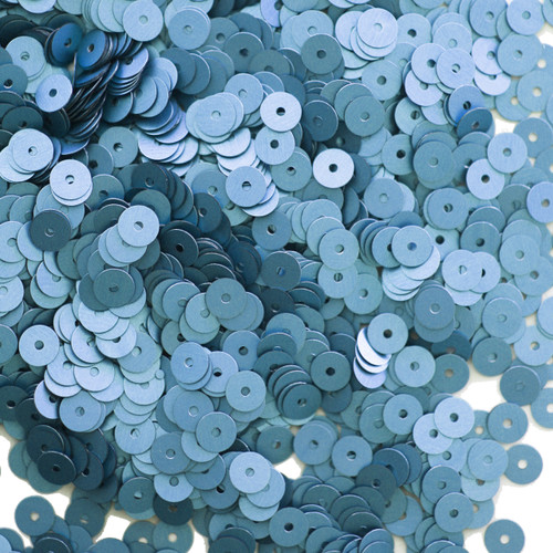 8mm Snowflake Sequins, Bright Blue