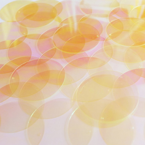 8mm Iridescent White Sequins - 200 Piece Cupped Sequins For Crafts & Costumes