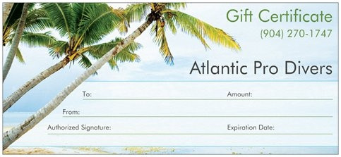 Scuba Gift Certificate