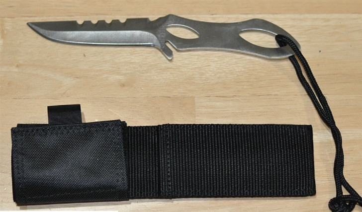 Trident KN60 420 SS Tech Diver Knife & Sheath