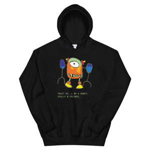 ROBO7, black hoodie | Skully & friends ROBO7, black hoodie | Skully & friends