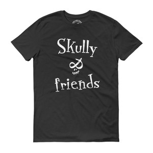 SKULLY & FRIENDS (white), black T-shirt | Skully & friends SKULLY & FRIENDS (white), black T-shirt | Skully & friends
