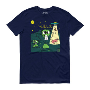 SPACE FRIENDS, Dark Blue T-shirt | Skully & friends SPACE FRIENDS, Dark Blue T-shirt | Skully & friends